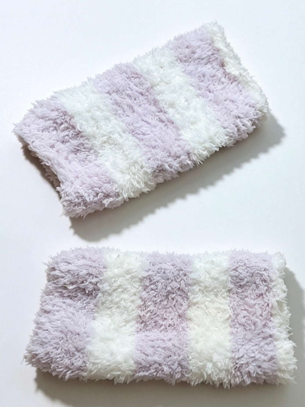 GU Japan Lavender White Stripe Ankle Leg Warmers